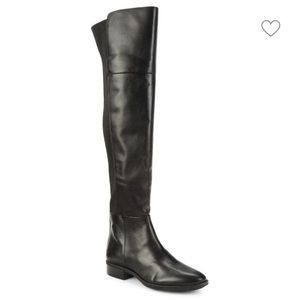 Sam Edelman “Pam” Black Leather Over the Knee Riding Boots
